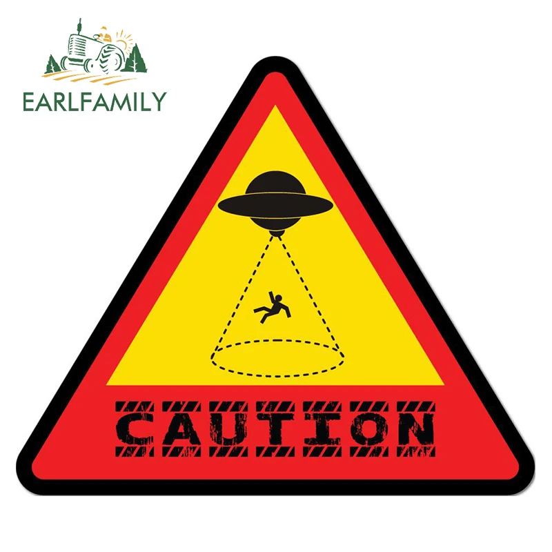 

Виниловые наклейки EARLFAMILY для автомобиля, водонепроницаемые аниме Стикеры для инопланетянок, 13 см x 12,3 см, устойчивые к царапинам автомобильные наклейки