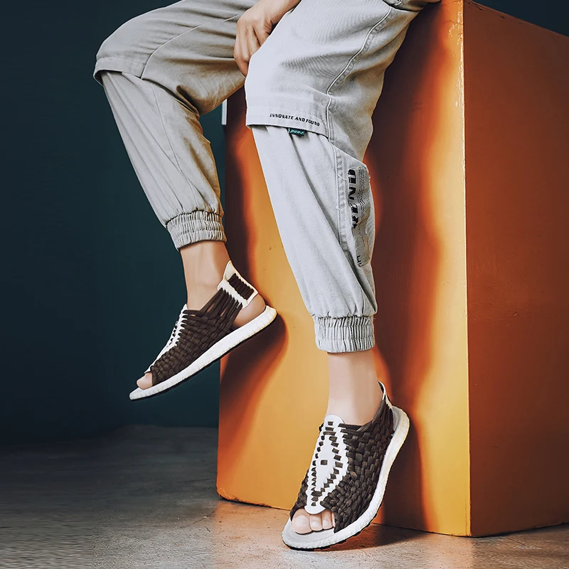 

Sport Shoe Breathabl Men Casual Shoes Sneakers Fashion Light Breathable Summer For Men's Beach Slippers Air Mesh Sandals