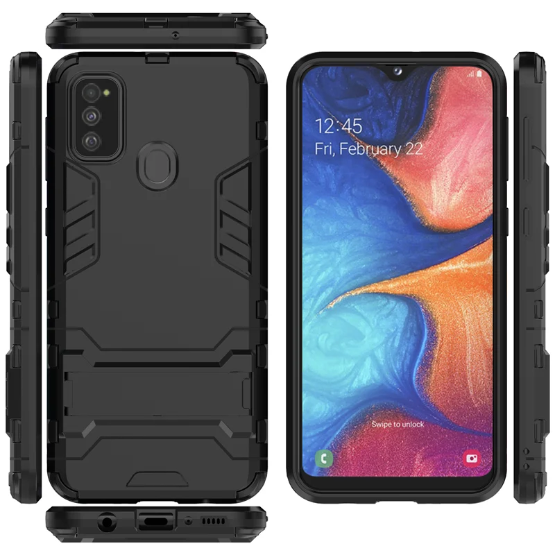 Чехол для Samsung M30S чехол армированный Жесткий силиконовый + пластиковый Galaxy задняя