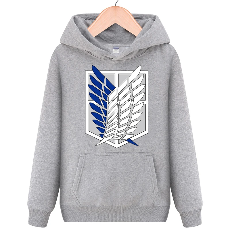 

High-Q Unisex Attack on Titan Pullover Hoodie Jiyuu no Tsubasa Shingeki no Kyojin Eren Survey Hooded Hoodie Coat