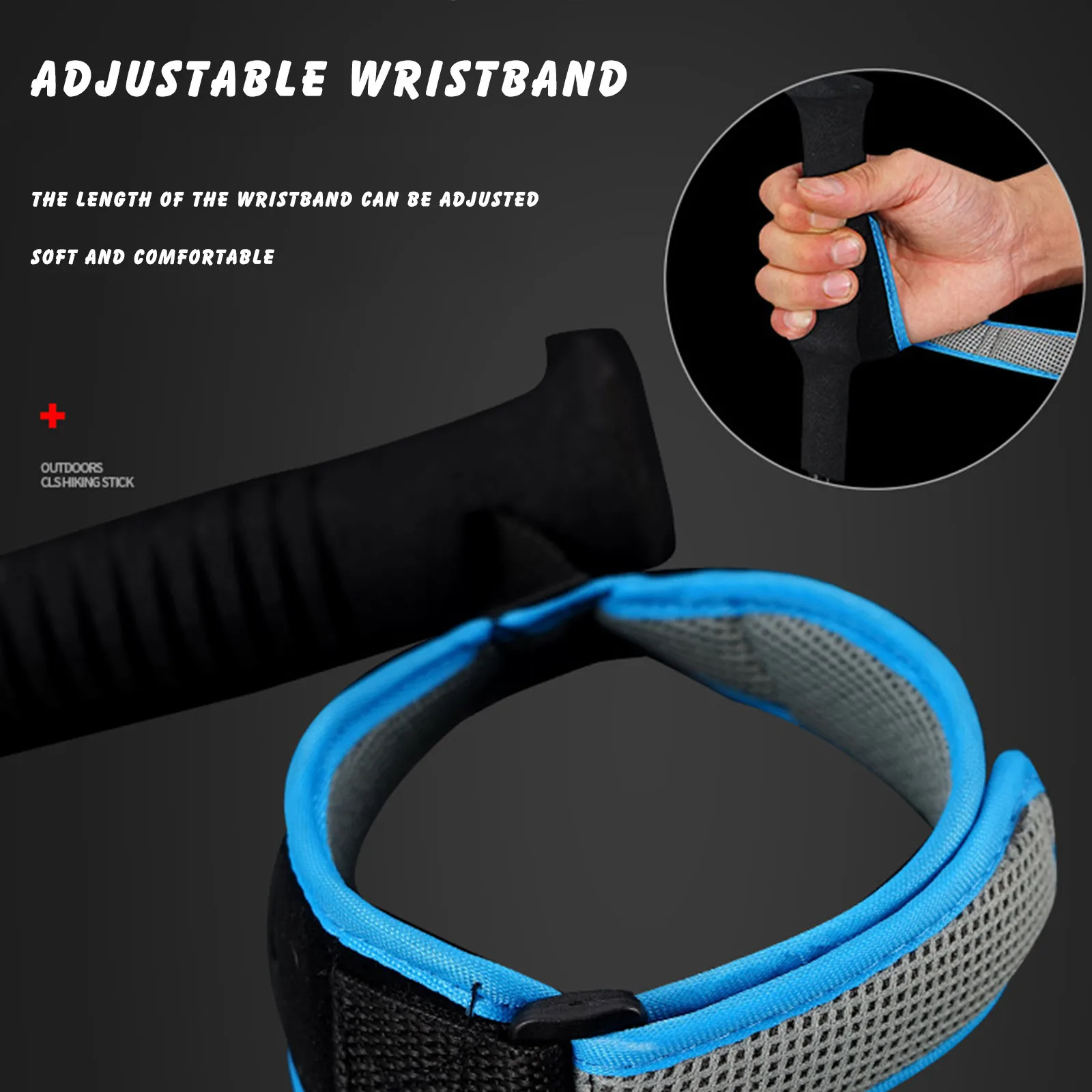 

Portable Foldable Walking Sticks Folding Trekking Poles Telescopic Stick Camping Hiking Tool Aluminum Alloy Trekking Sticks 2021