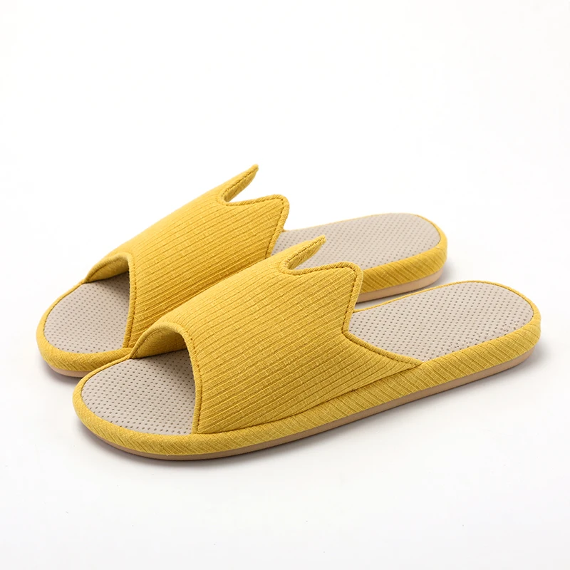 POSEE/Хлопковые льняные сандалии модные удобные домашние тапочки летние женские