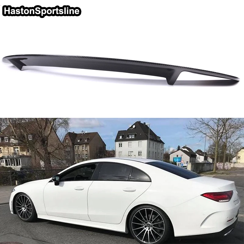 Стиль PSM для Mercedes Benz W257 CLS углеродное волокно Auto спойлер заднего багажника крыла