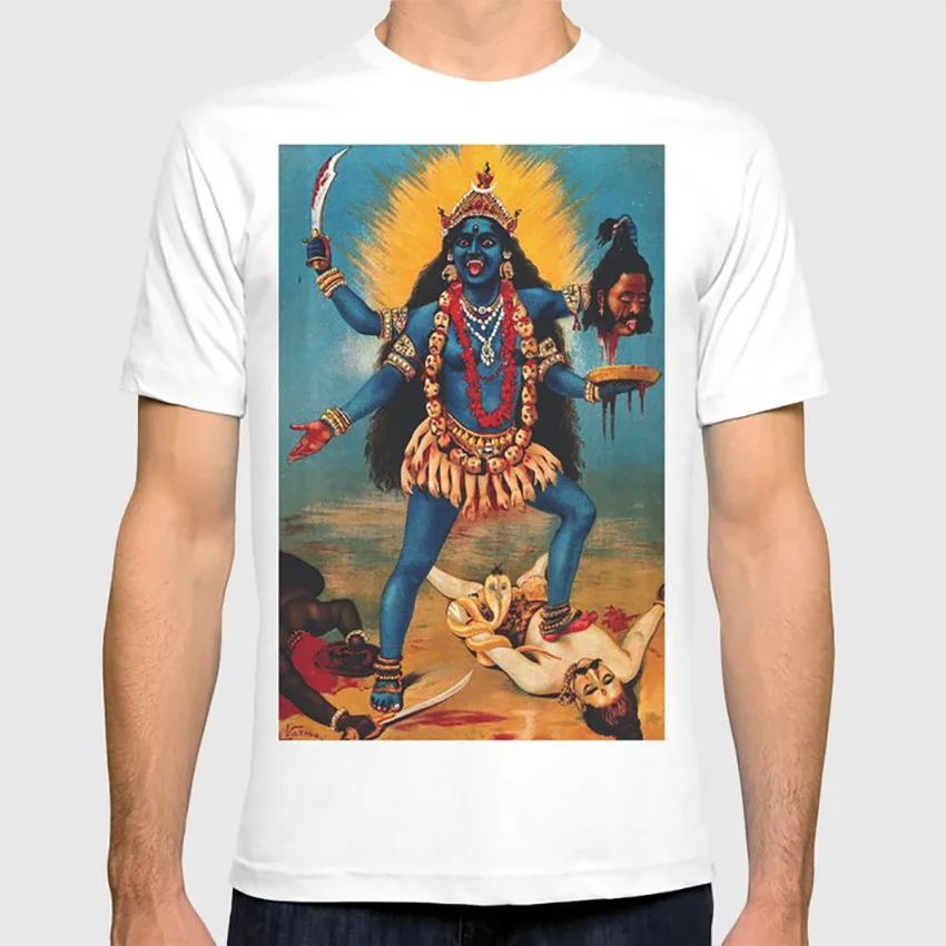 

Кали-индуистская футболка, Кали Кришна, индуистская вещь, Золотая мифология, религия