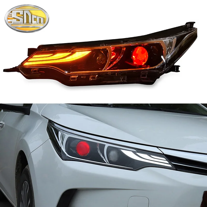 Стайлинг автомобиля для Toyota Corolla передние фары altis 2017 2018 2019 светодиодный ные ДХО