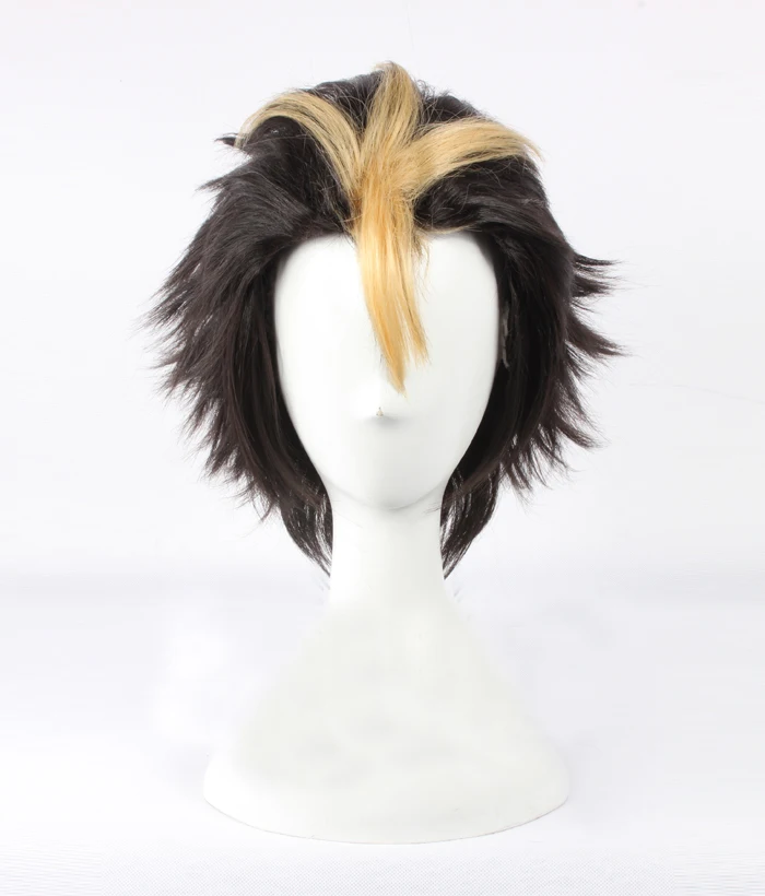 Аниме Haikyuu! Волейбол nissinoya Yuu короткий коричневый блонд Жаростойкие синтетические