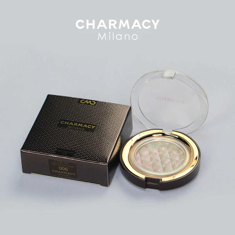 

CHARMACY 6 Color Single Shimmer Eyeshadow Long-lasting Glitter Duochrome Pigment Easy To Wear Eye Makeup Women Beauty Cosmetic