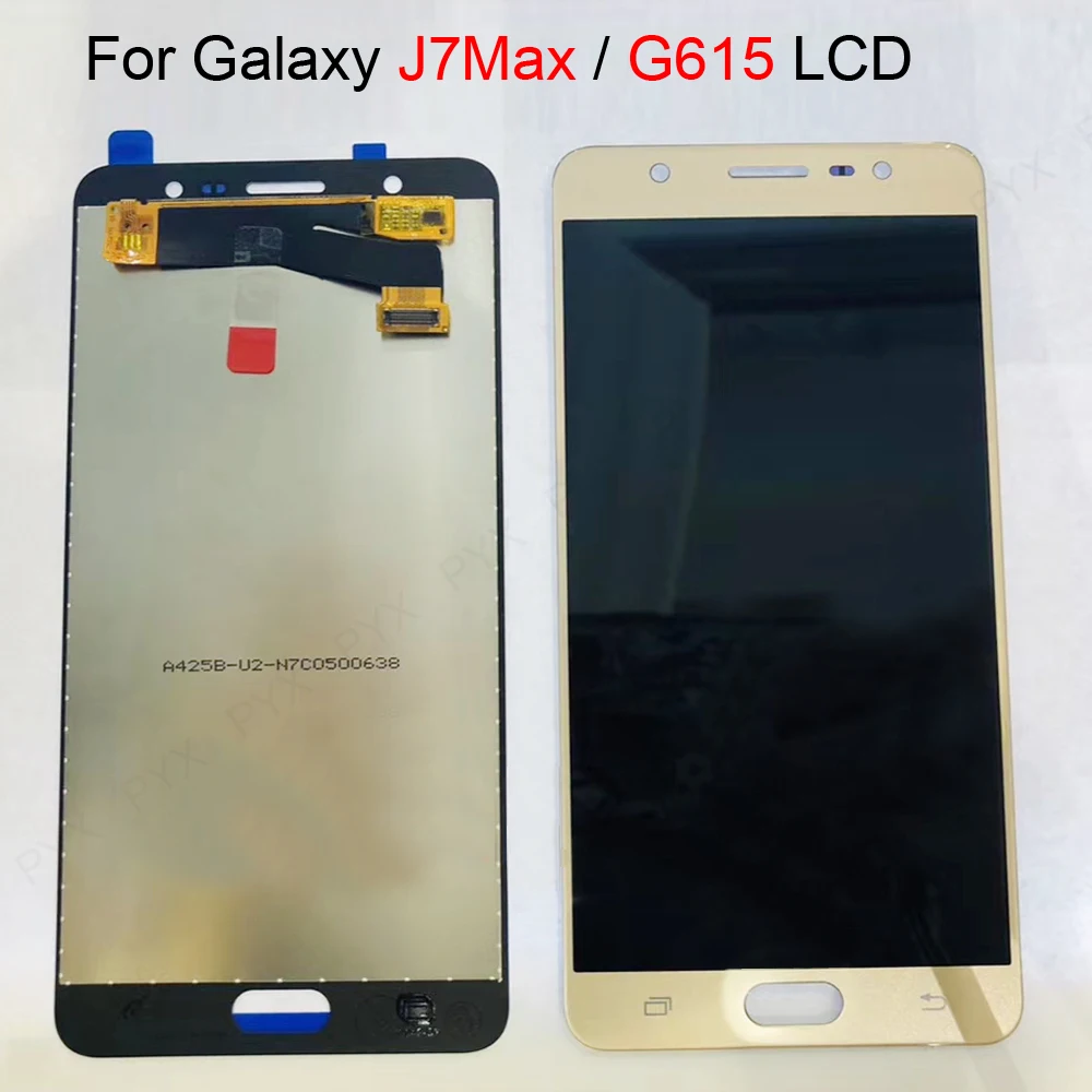 ЖК дисплей Super AMOLED 5 7 дюйма для Samsung J7 MAX G615 G615F экран с дигитайзером и сенсорным