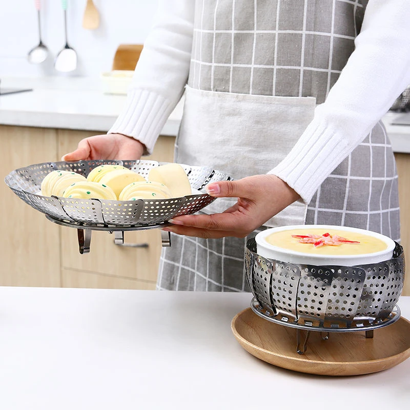 Кухня Пароварка из нержавеющей стали корзина для фруктов пару стойка еды