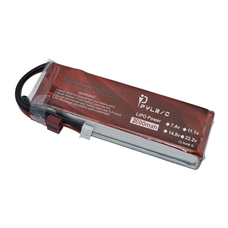 Высокая скорость 11 1 v 2600mAh литий-полимерный Батарея для радиоуправляемого