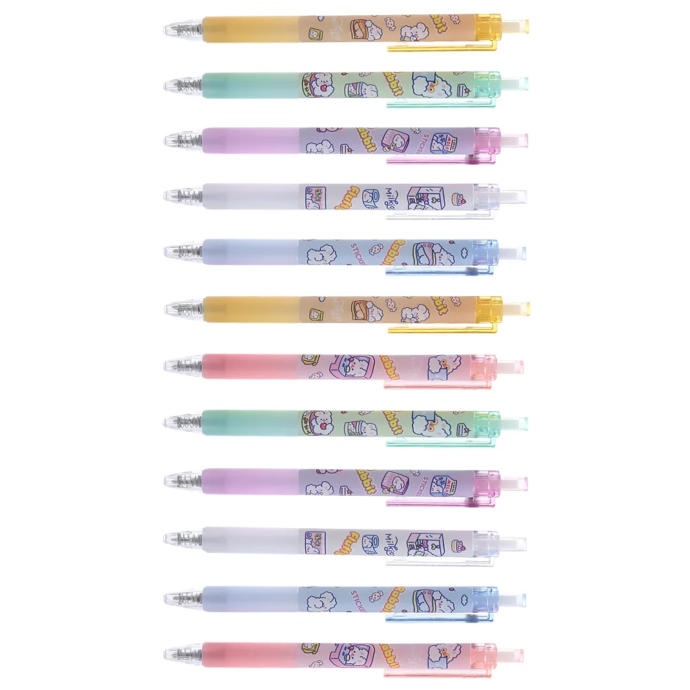 

12pcs Creative High-value Pens Signature Pens for School Office (Random Color)