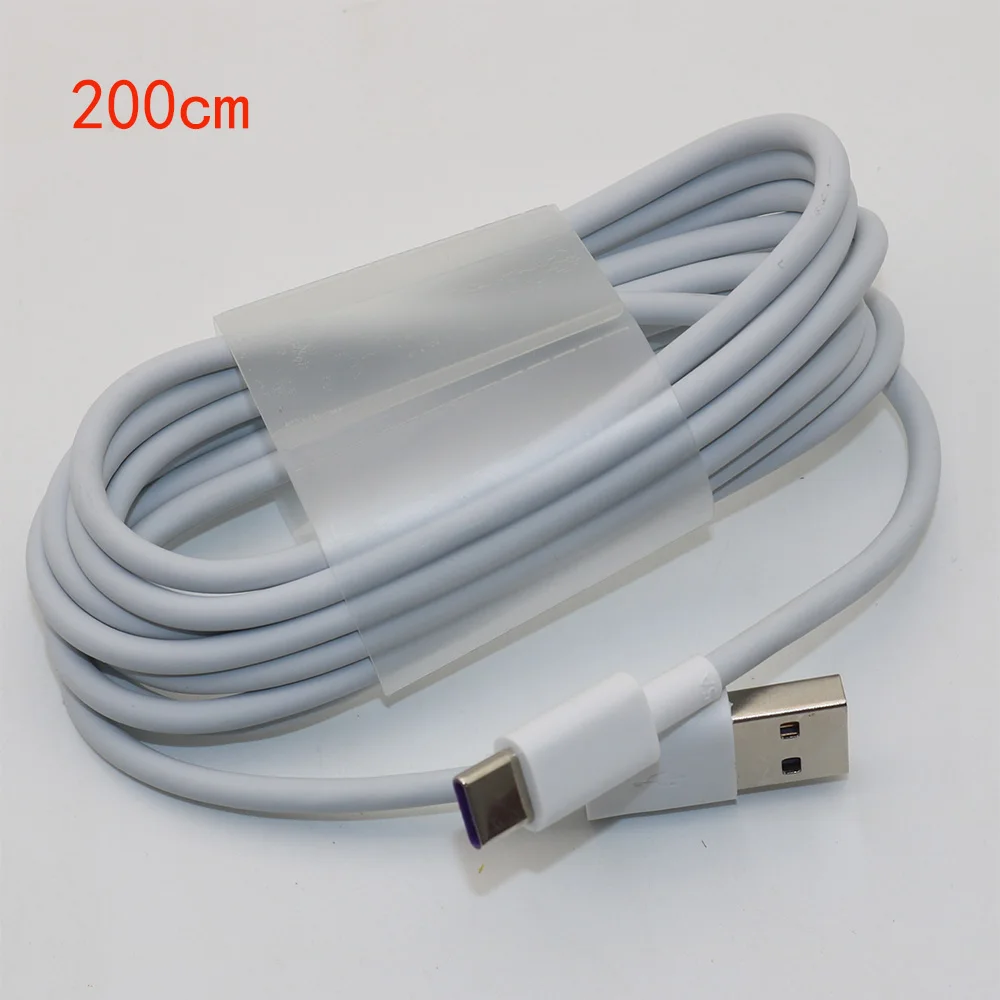Оригинальный кабель Huawei Supercharge 5A Type C Mate 9 10 Pro P10 Plus P20 Honor V10 быстрая зарядка USB 3 0