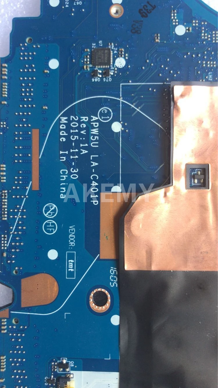 

Akemy For HP ZBOOK15 G3 G3 APW5U LA-C401P Laptop Motherboard 840932-601 840932-001I7 6820HQ N16P-Q1-A2 4G Test Ok Fast Ship