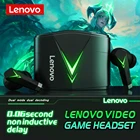 Беспроводные Игровые наушники Lenovo LP6, Bluetooth 5,0, игровая гарнитура с низкой задержкой, 3D стерео бас, спортивные наушники с микрофоном, геймерские наушники