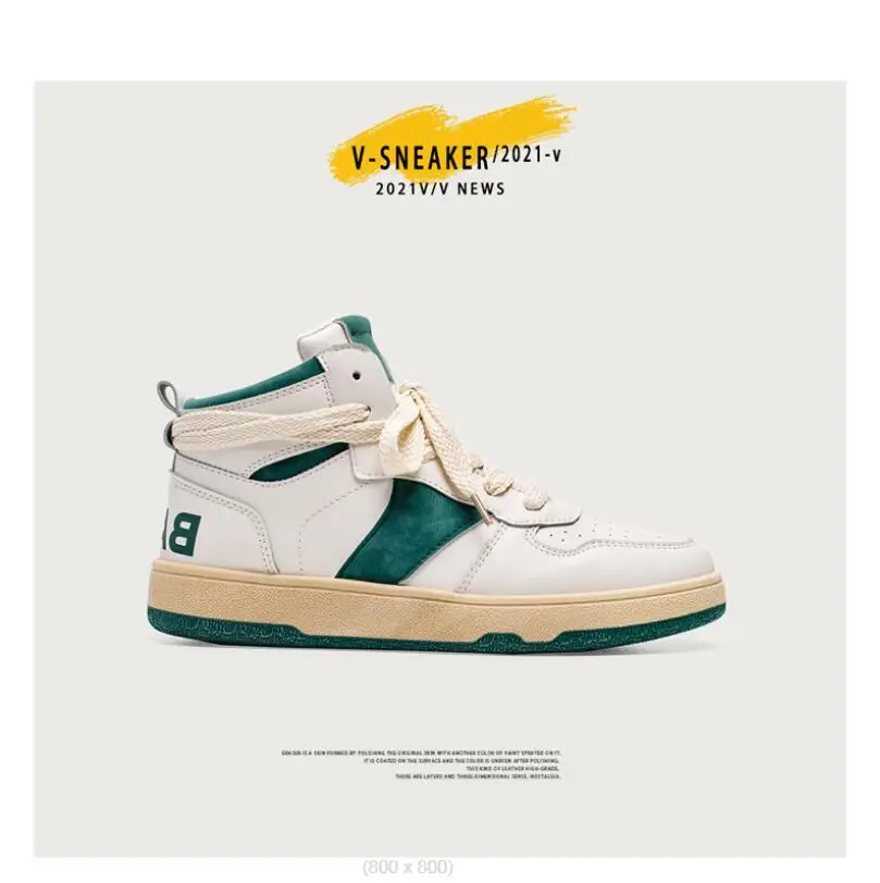 Men's Shoes Spring autumn High top board shoes Sports casual men's shoes retro Vulcanized shoes Male sneakers tenis masculino