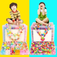 diy handmade beaded 24 grid toy handmade toddlers beads for girl jewelry making bracelets girls toys creative diy bracelet toys