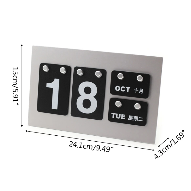 

Mini Standing Desk Calendars Home Cafe Desktop Decorative Art Projects Wall-mounted Standing Dual-purpose Designs