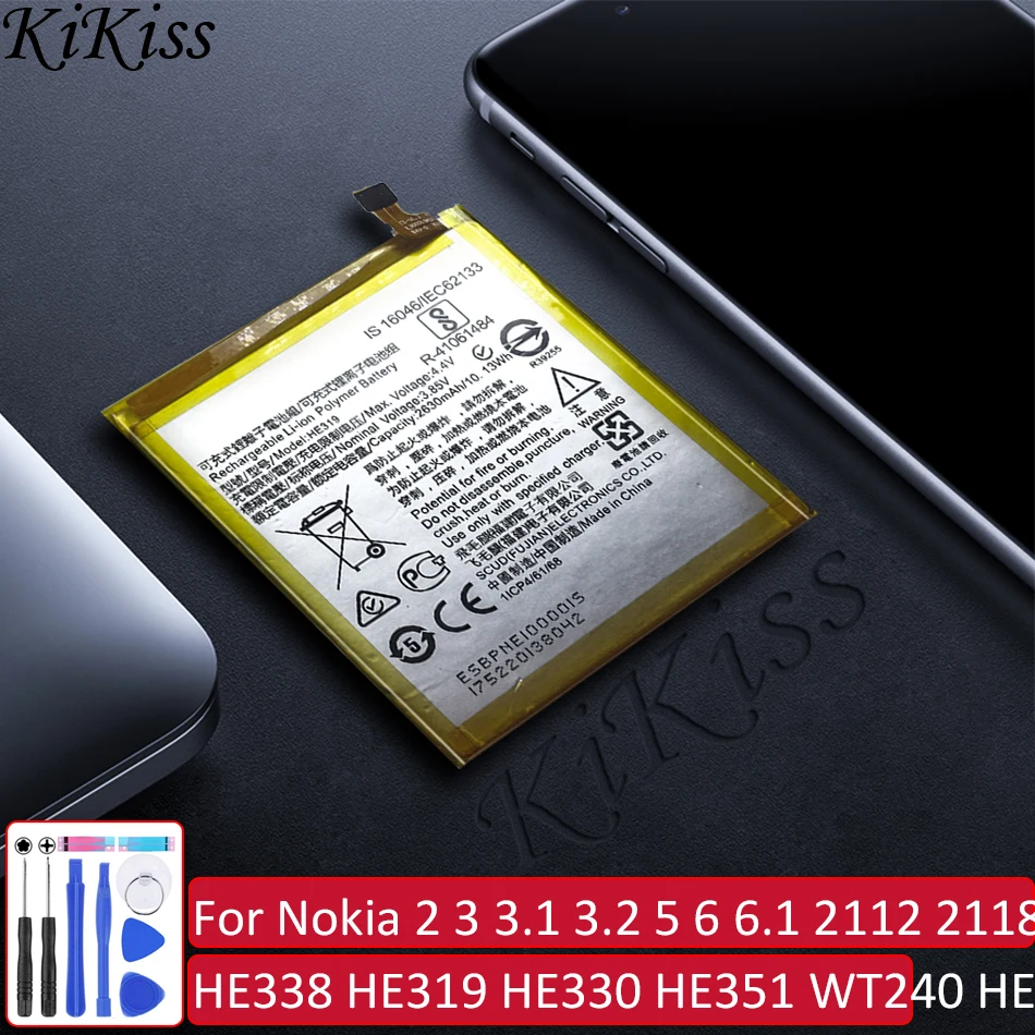 Аккумулятор BL 5C/4C HE338 HE319 HE330 HE351 WT240 HE321 HE336 HE345 HE344 HE316 HE317 HE335 для Nokia 2 3 1 5 6 2112