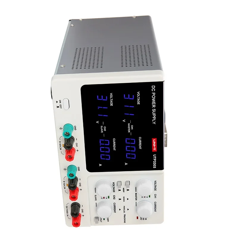 UNI-T UTP3303 Высокоточный Программируемый Регулируемый цифровой источник питания постоянного тока двухканальный трехканальный Регулируемый 32 В/3 А