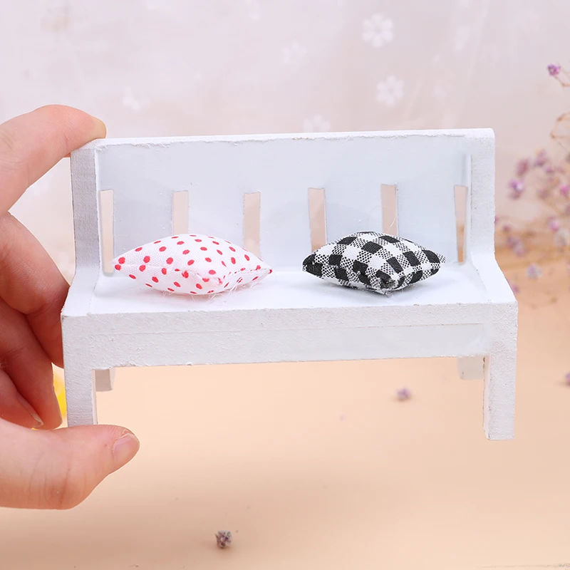 1 шт. миниатюрная деревянная скамейка-подушка | Игрушки и хобби