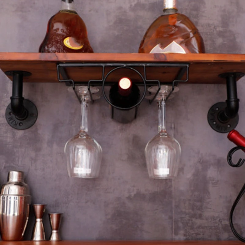 

Wine Glass Rack Upside Down Home Wine Cabinet Ornaments Stemware Wine Glass Rack Iron Hanging