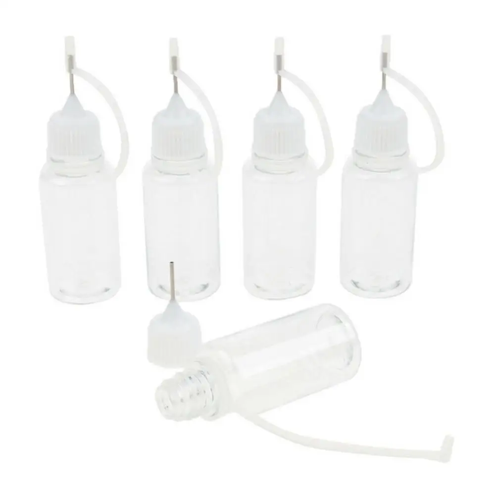 

5Pcs 10ml Empty Squeezable Liquid Dropper Filling Bottles with Needle Tip Plastic Dropper Bottle With Childproof Liquid Bottle