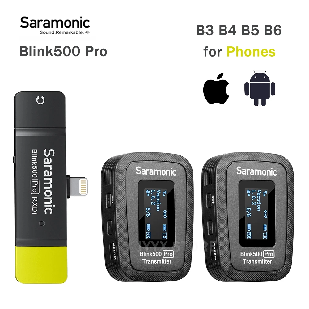 Saramonic Blink500 мигать 500 Pro B3 B4 B5 B6 Беспроводной петличный микрофон видео и интервью с