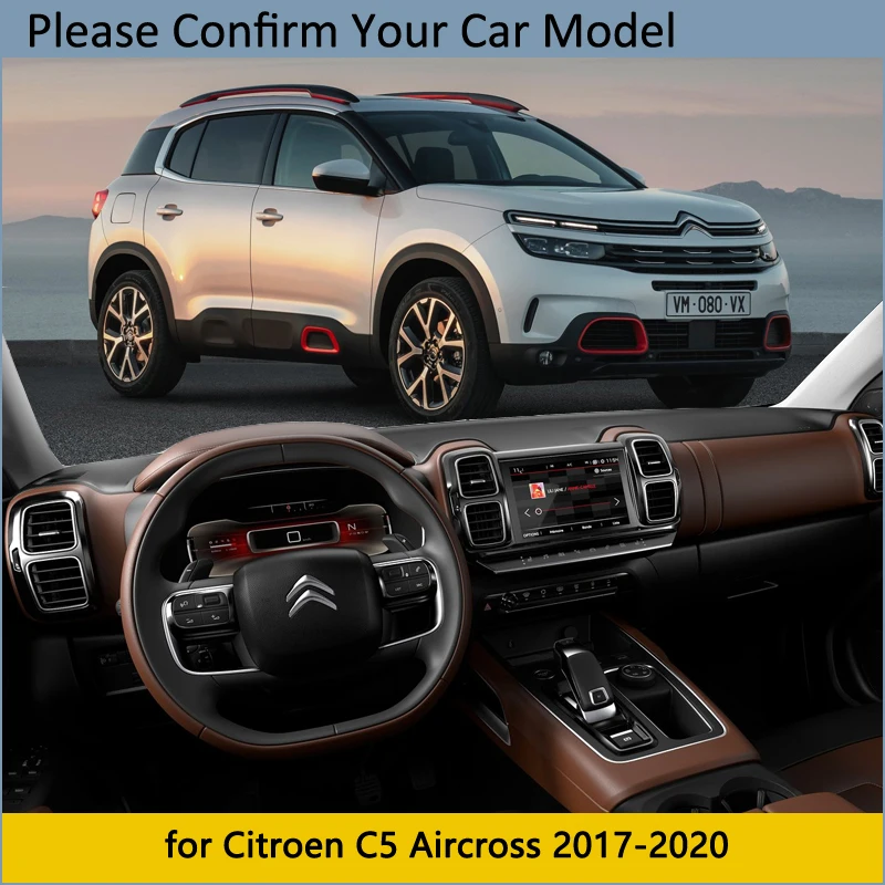 Защитная накладка на приборную панель для Citroen C5 Aircross 2017 2018 2019 2020 автомобильные
