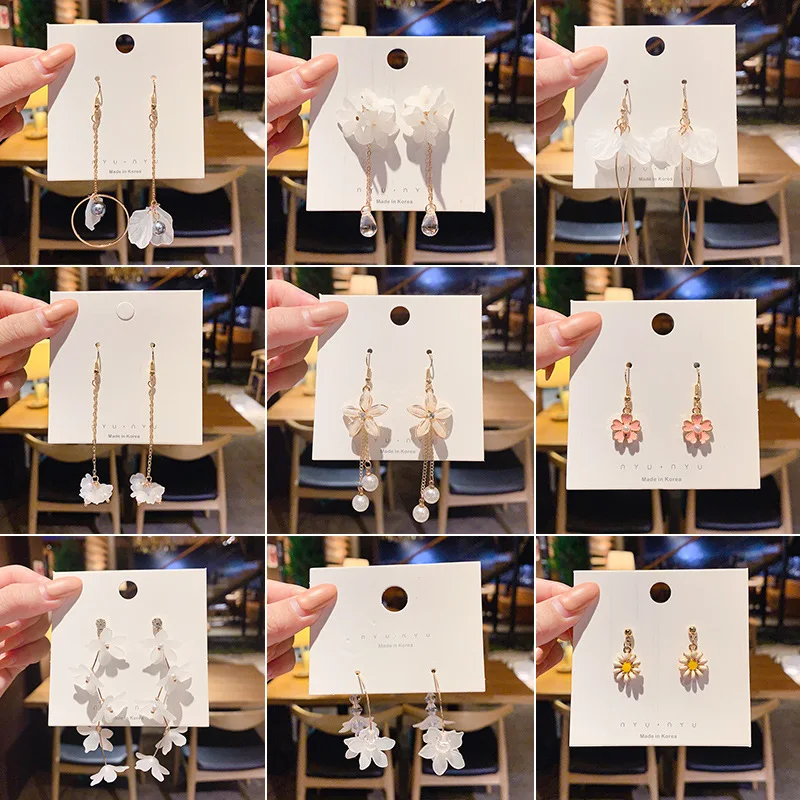 

Retro Earrings Long Crystal Tassel Gold Color Hanging Dangle Earrings for Women Wedding Drop Earring Fashion Jewelry Gifts