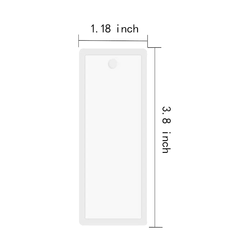 

6 Pcs/Set Rectangle Silicone Bookmark Mold DIY Bookmark Mould Making Epoxy Resin Jewelry Craft Transparent Mold