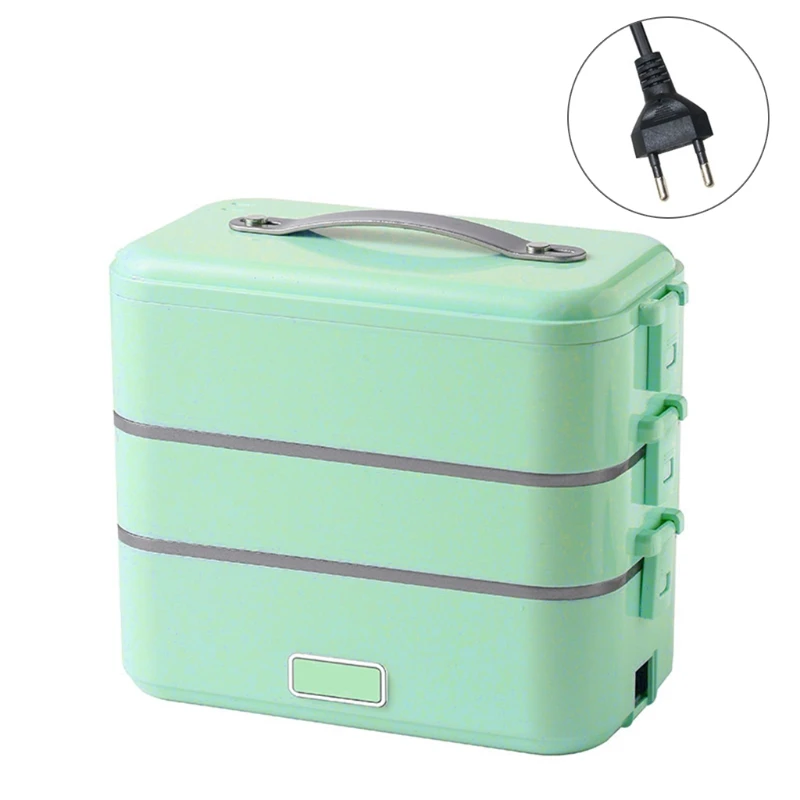 

808F Electric Lunch Box Portable Food Heater 2 in 1 for Car/Truck Work Washable Stainless Steel Portable Food Warmer