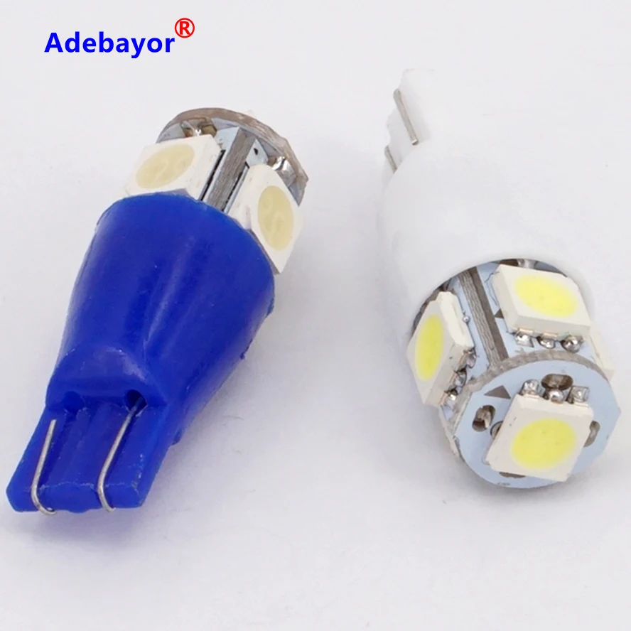 300 X DC 24 В T10 194 168 5 SMD 5050 светодиодный автомобильный индикатор внутренние лампы