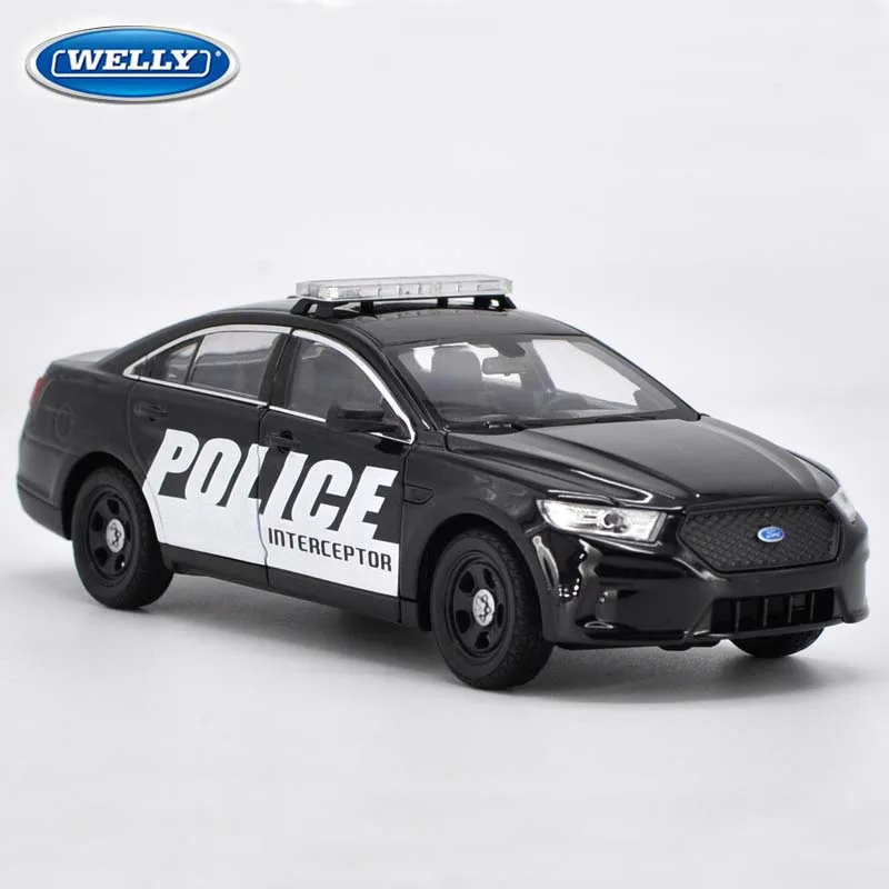 1:24 весы Телец полиции перехватчик игрушка литья под давлением модель автомобиля