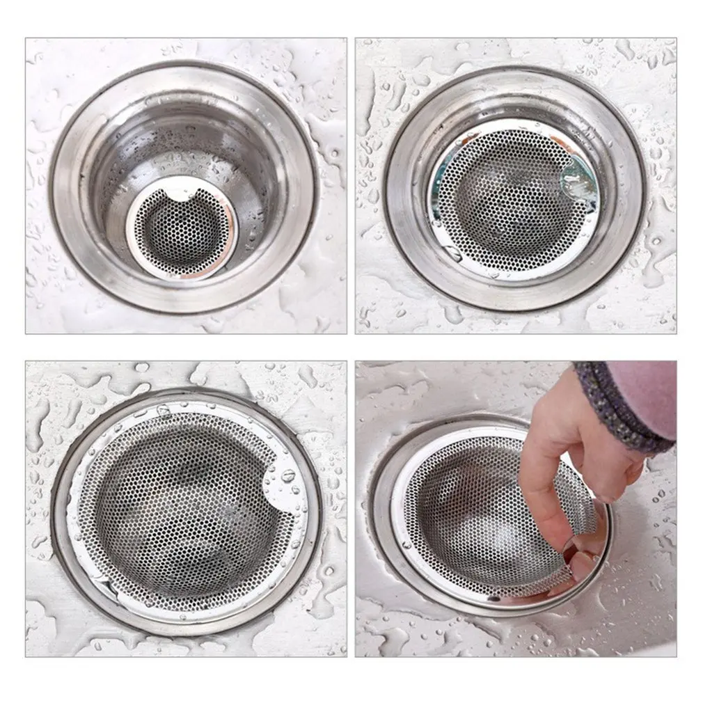 

Hot High Quality Sturdy Kitchen Sink Stainless Steel Strainer Bathroom Floor Drain Stainless Steel Sink Sewer Strainer