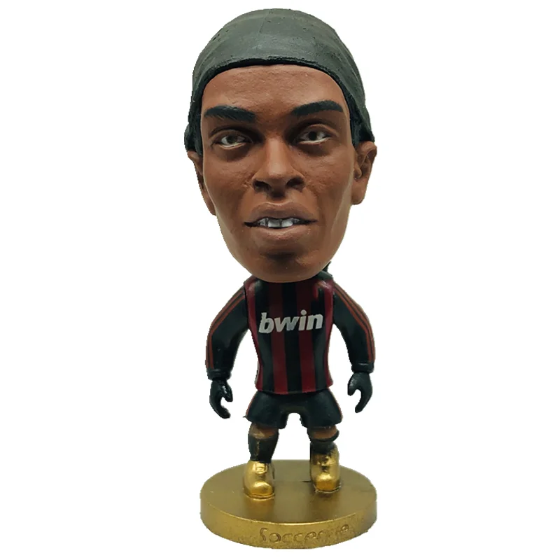 

Soccerwe 2,55 "Кукла футбольного игрока 80 # Ronaldinho, фигурки, красный, черный цвет