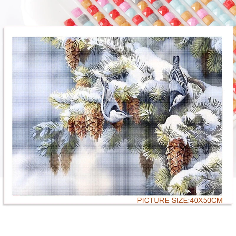 

Diy Bird Decoration Diamond Painting Animal Customizable Square Diamond Round Diamond Mosaic Wall Art Decoration