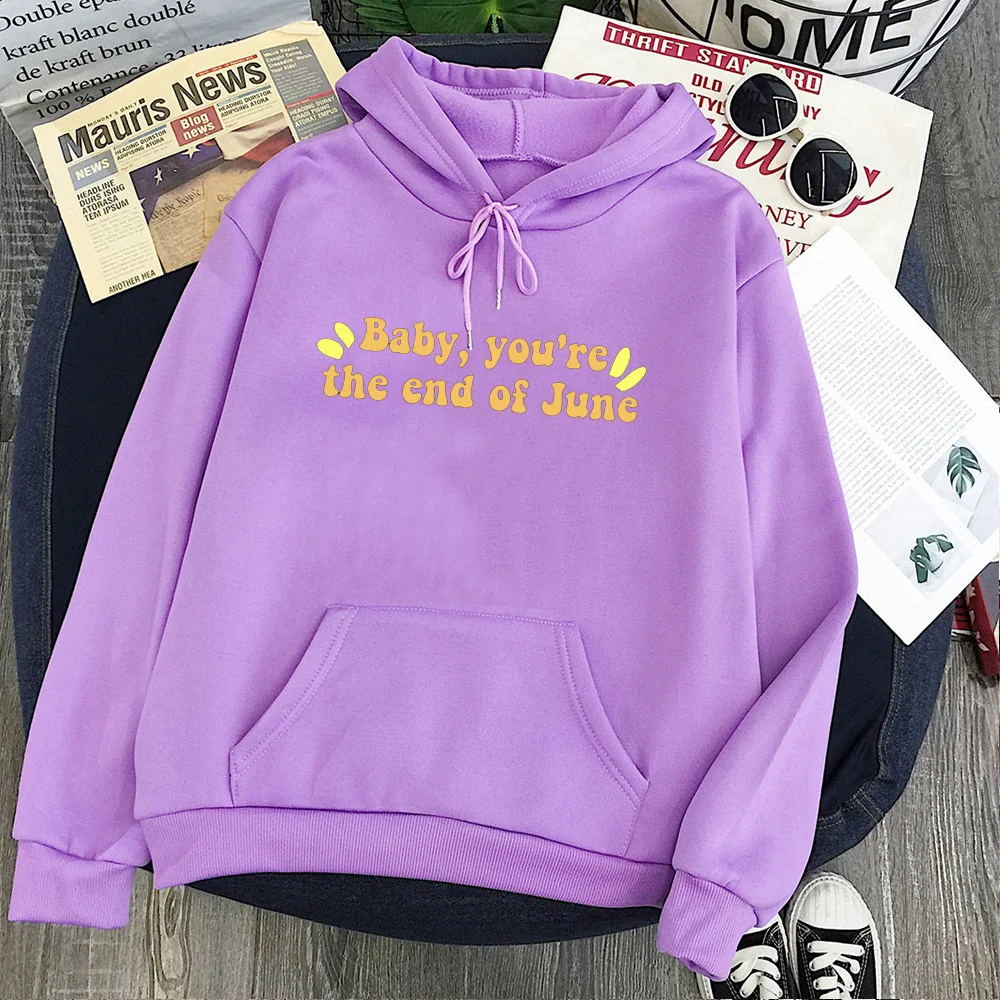 

Harry Styles Hoodies Women Baby, You're The End of June Casual Sweatshirt Women 2020 Watermelon Sugar Graphic Hoodies Korean