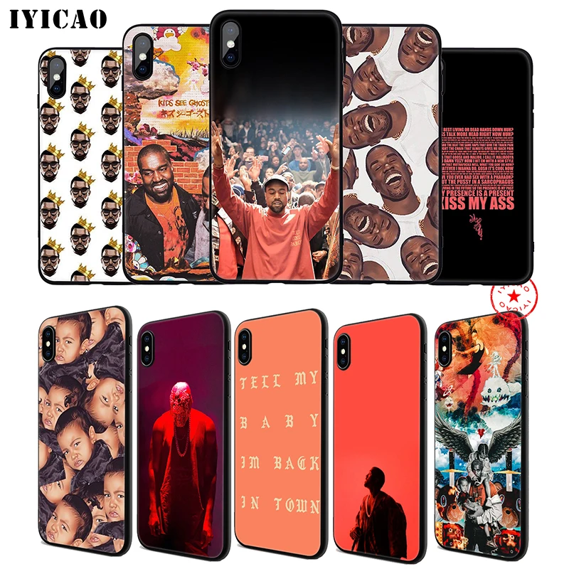 IYICAO Kanye West мягкий чехол для телефона iPhone 11 Pro XR X XS Max 6 6S 7 8 Plus 5 5S SE силиконовый TPU |