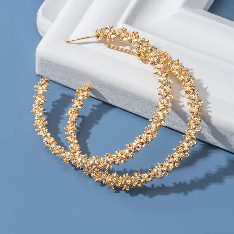 

2020 Trend Vintage Hoop Round Earrings for Women Retro Style Charm Jewelry Female Unusual Earring