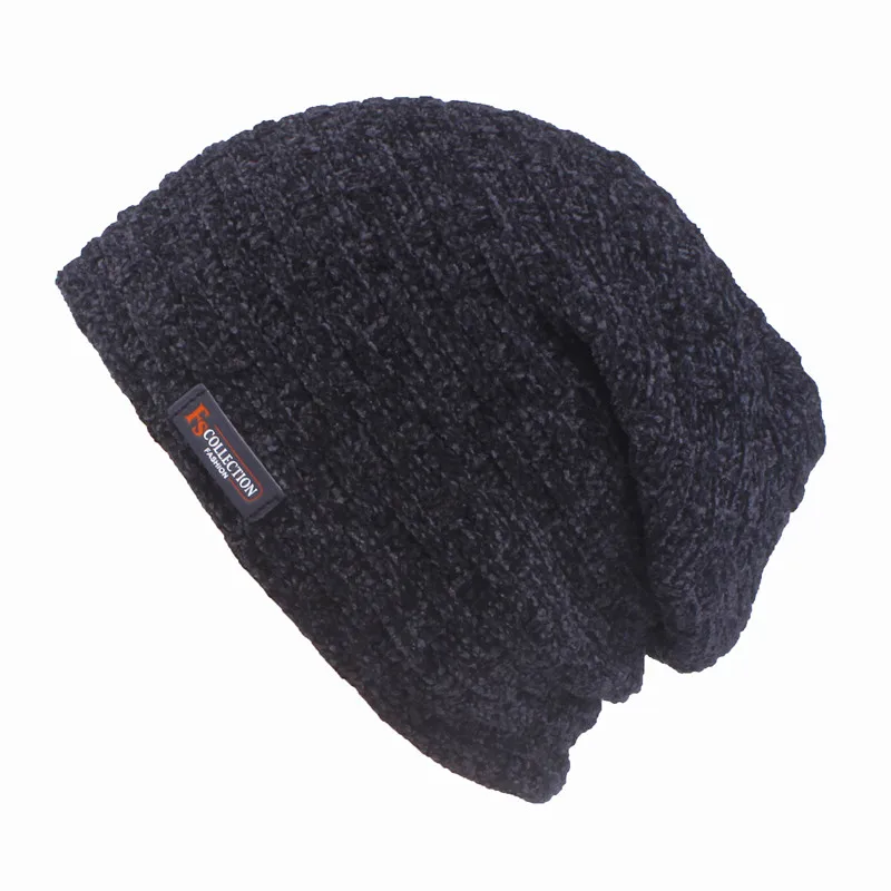 hat navy Xthree синель зимняя шапка для мужчин шапочки Skullies шляпа вязаная шапка шарф с подкладкой мужские шапочки зимние шапочки - Цвет: hat navy