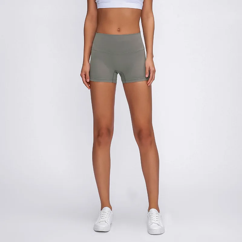 

Naked-feel Stretchy Workout Sport Fitness Shorts Women Butter Soft Squat Proof Gym yoga Athletic Shorts
