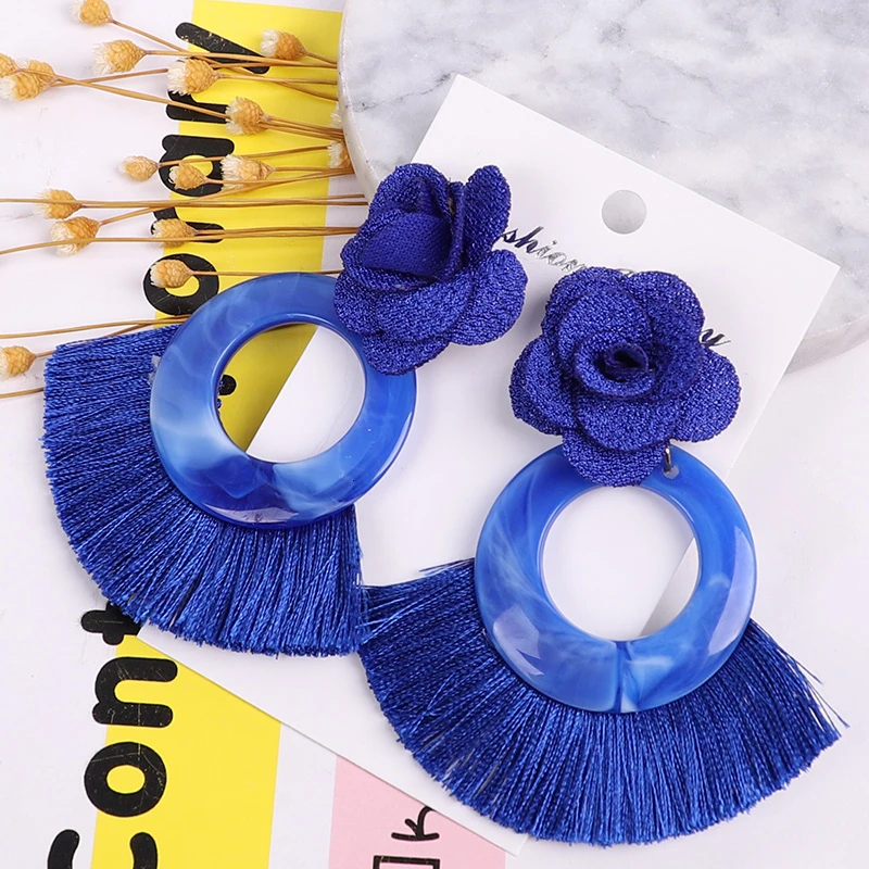 Серьги-кольца женские ручной работы в стиле бохо | Украшения и аксессуары