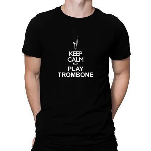 

Keep calm and play Trombone silhouette T-shirt