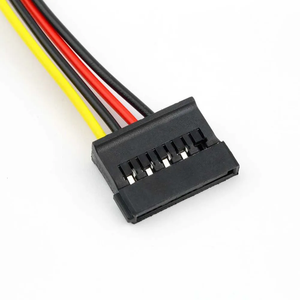 4 булавки IDE Molex до 2 15 Pin Serial ATA жесткого диска SATA HDD Мощность адаптер кабель Y сплиттер двойной кабель жесткого диска