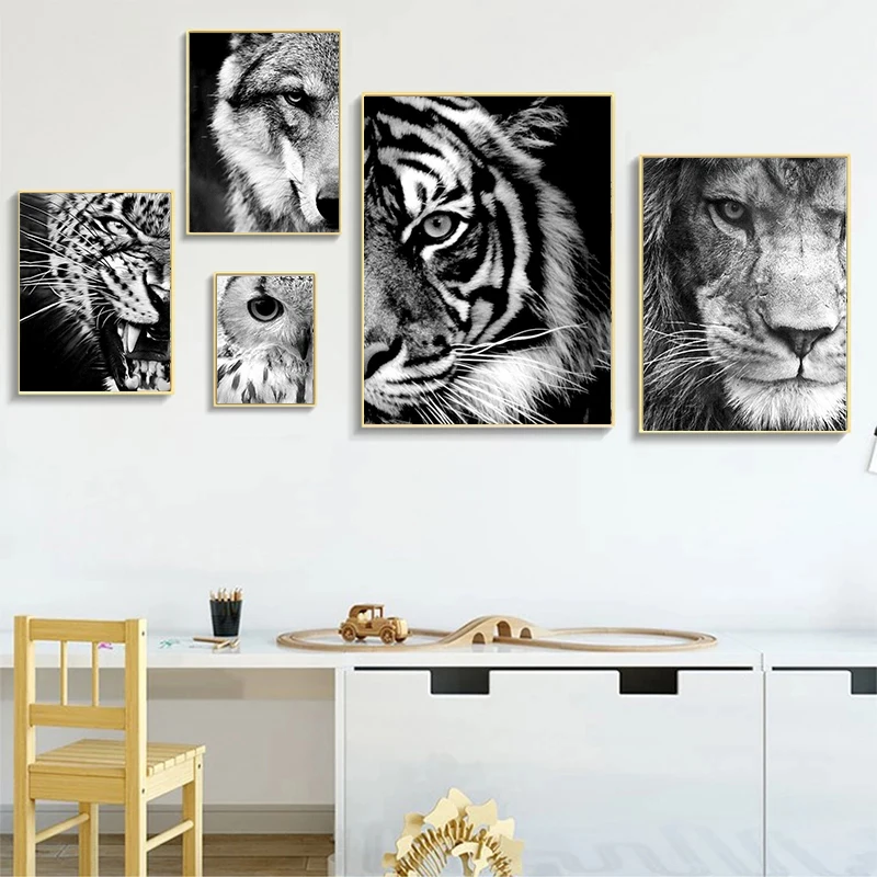 

PhotoCustom Diy Drawing By Numbers Wolf Kits For Adultt Acrylic Picture Home decor gift Animals 40x50cm