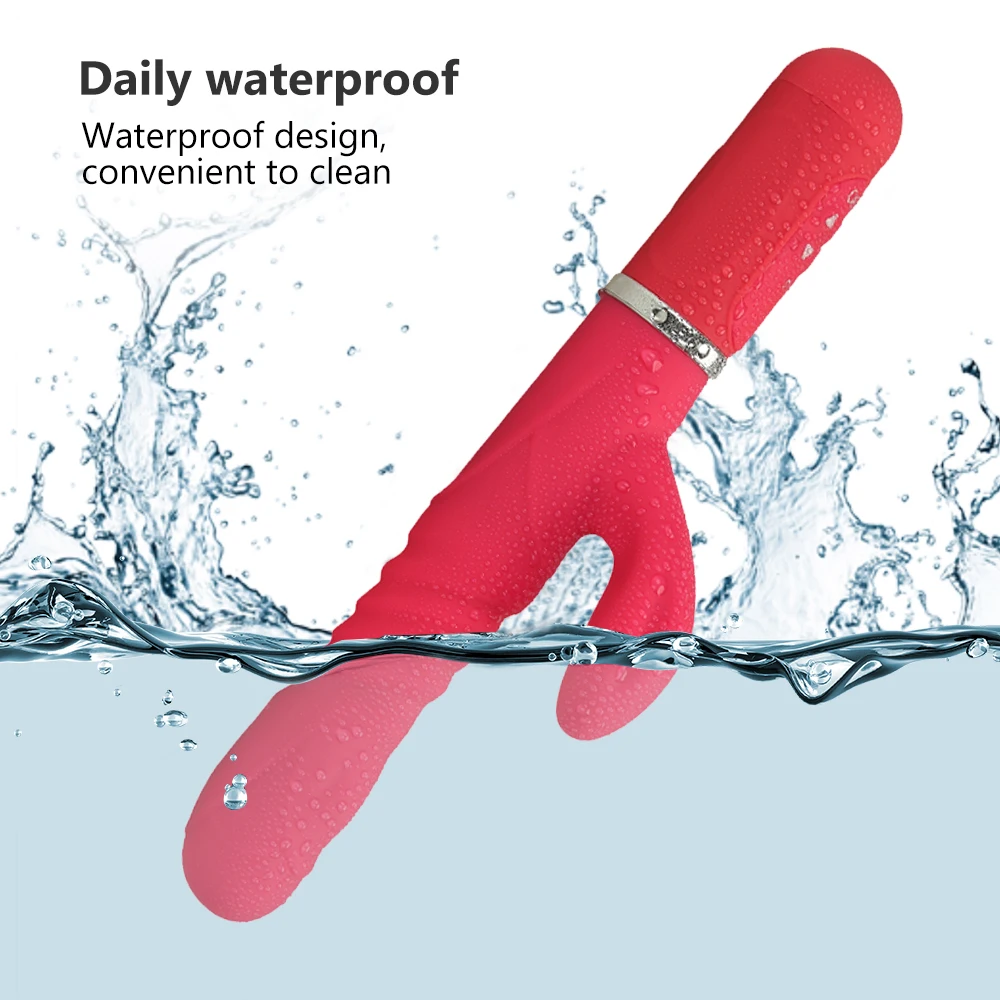 Вибратор фаллоимитатор для женщин двойная вибрация силиконовый