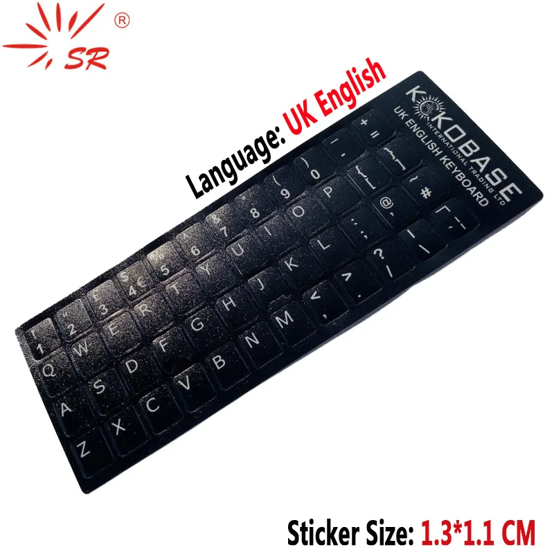 SR UK inglese inglese inglese Standard impermeabile tastiera Cover adesivi lettere pulsanti Computer Laptop skin accessori