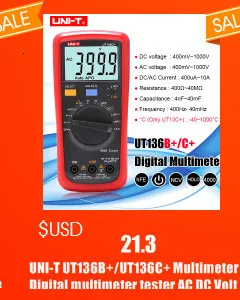 Блок UT611/UT612 Цифровой LCR измеритель цифровой емкости индуктивность DC тестер сопротивления 100 Гц 120 Гц 1 кГц 10 кГц 100 кГц частота