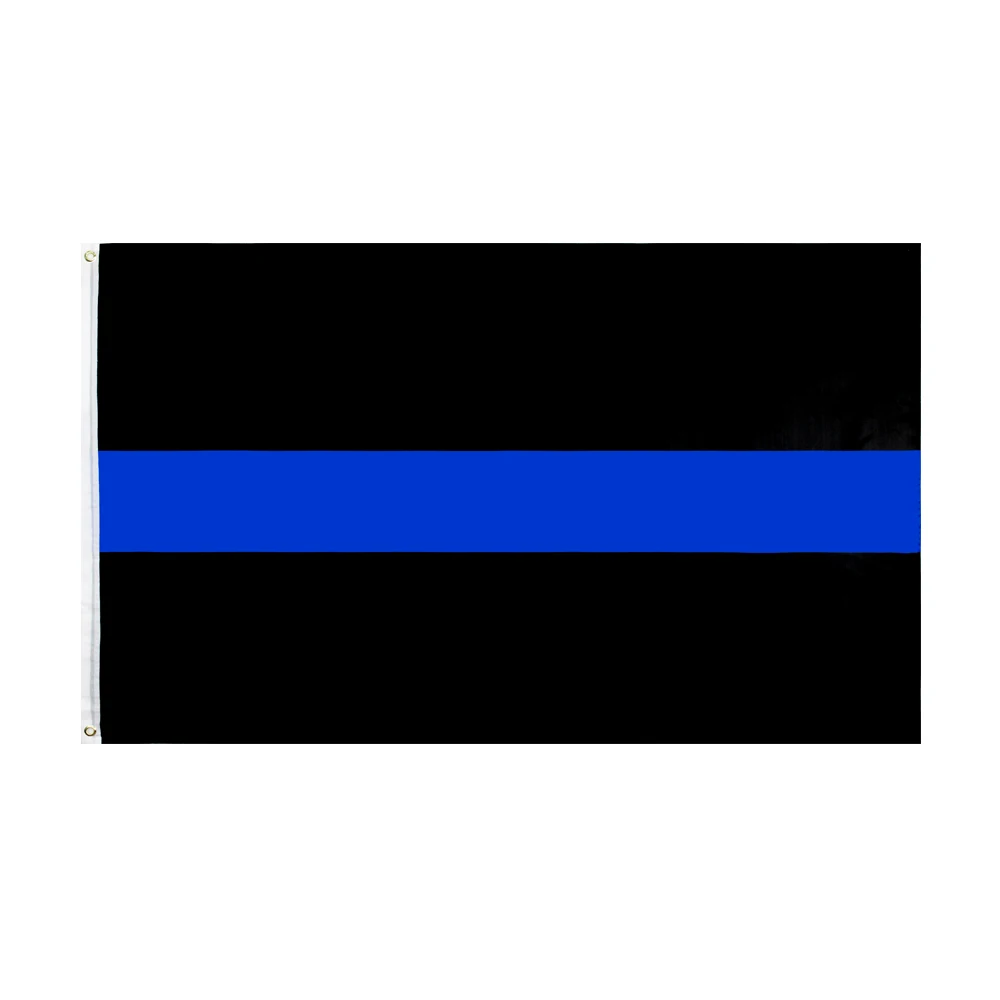 

Флаг полицейский, 60 х90, 90 х150 см, с голубой линией, флаг Американский тонкий, Звездные полосы для украшения