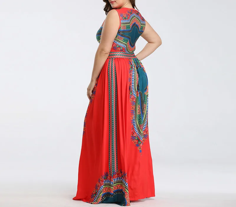 FNOCE Новое поступление 2019 летнее элегантное модное платье в африканском стиле для